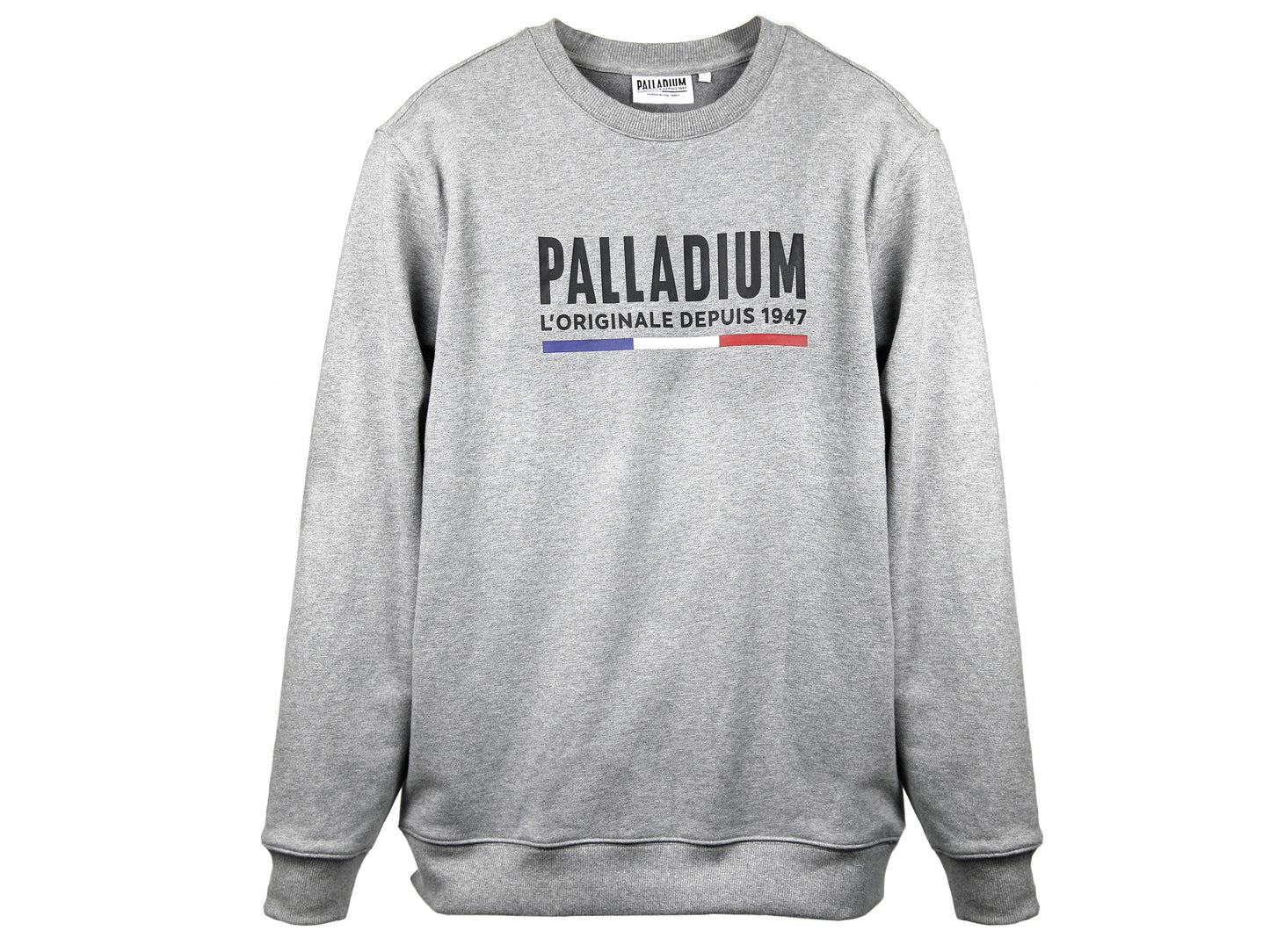 172784-004 | PALLADIUM CREW NECK2 | DUNKELGRAU MELIERT