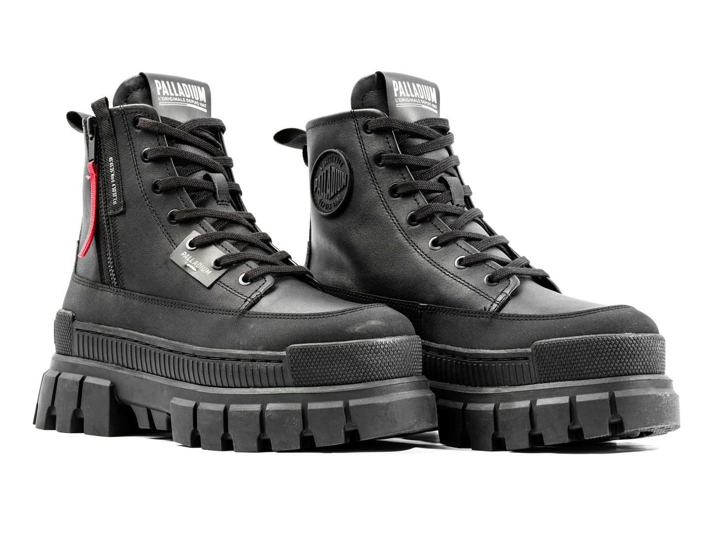 98859-001-M | REVOLT BOOT ZIP LEATHER | SCHWARZ/SCHWARZ