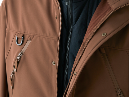 1013101-200 | 2 IN 1 SOFT SHELL JACKET | ICE BROWN