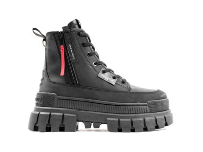 98859-001-M | REVOLT BOOT ZIP LEATHER | SCHWARZ/SCHWARZ