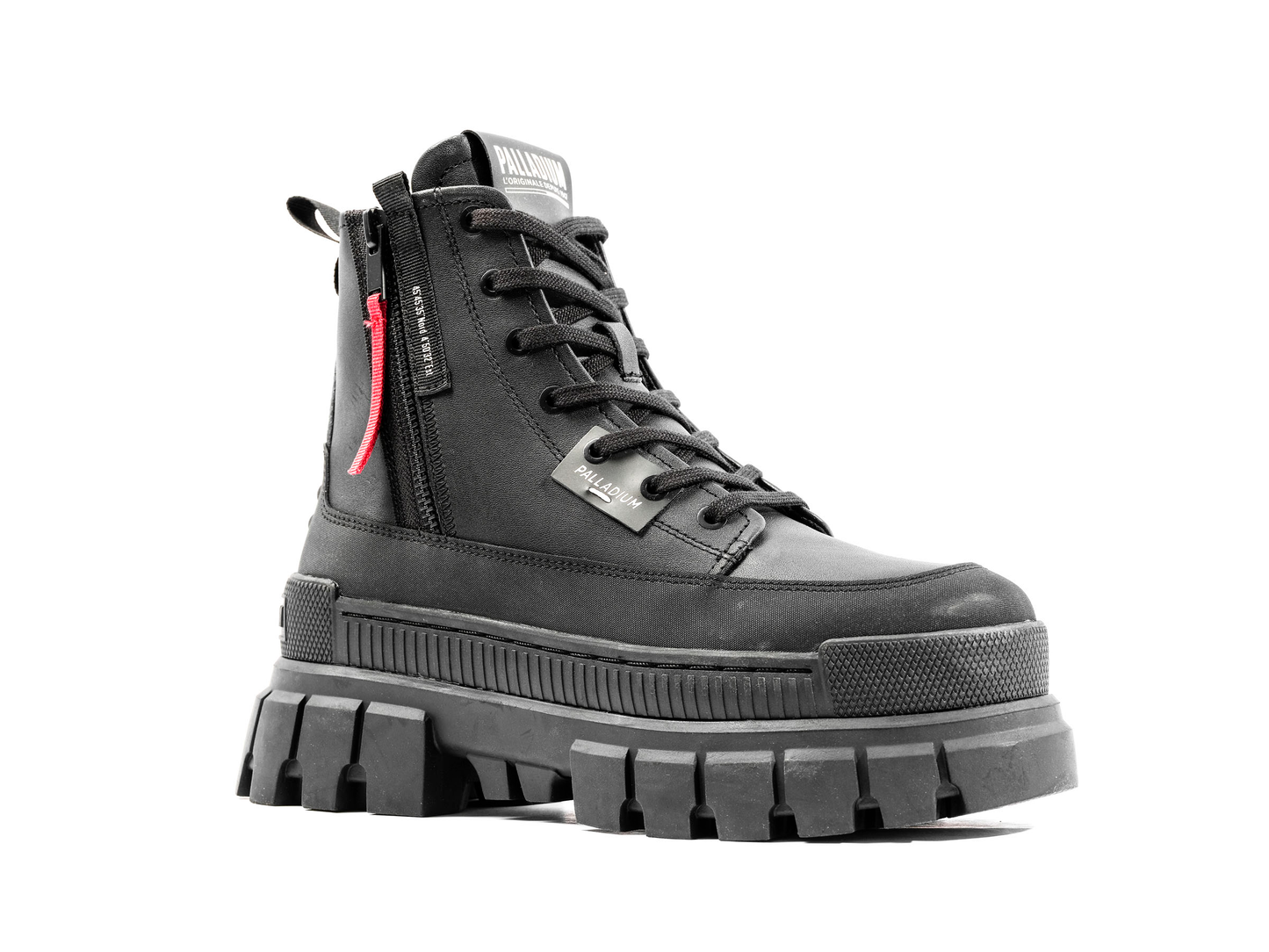 98859-001-M | REVOLT BOOT ZIP LEATHER | SCHWARZ/SCHWARZ