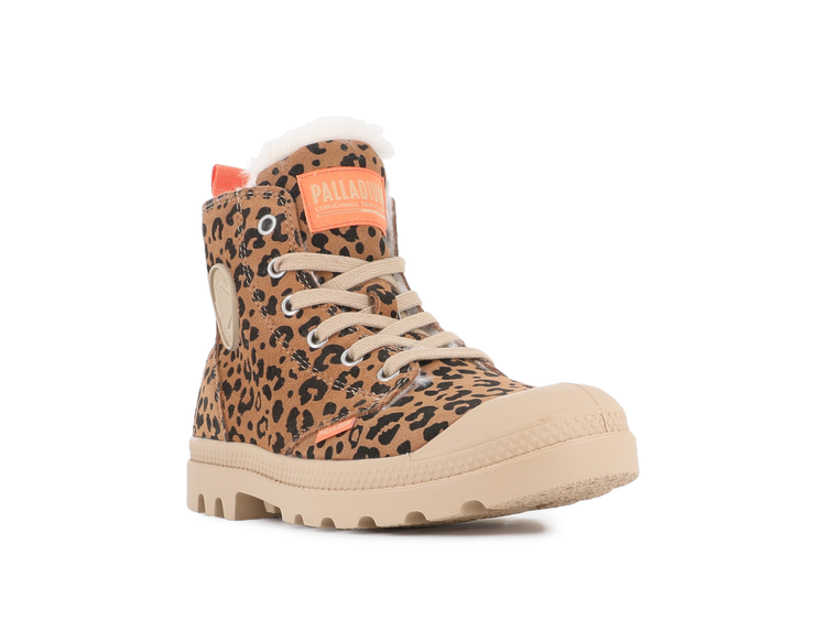 99519-974-M | PAMPA HI ZIP WL LEO | DEAR BROWN / BLACK