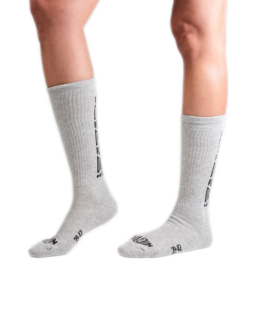 SX7385-034 | JACQUARD MID SOCKS 2 | HEATHER GREY