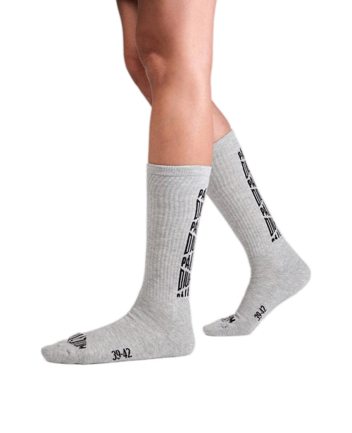 SX7385-034 | JACQUARD MID SOCKS 2 | HEATHER GREY - PALLADIUM EU - 2