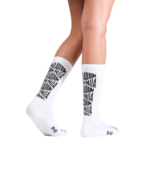 SX7385-100 | JACQUARD MID SOCKS 2 | WHITE - PALLADIUM EU - 3