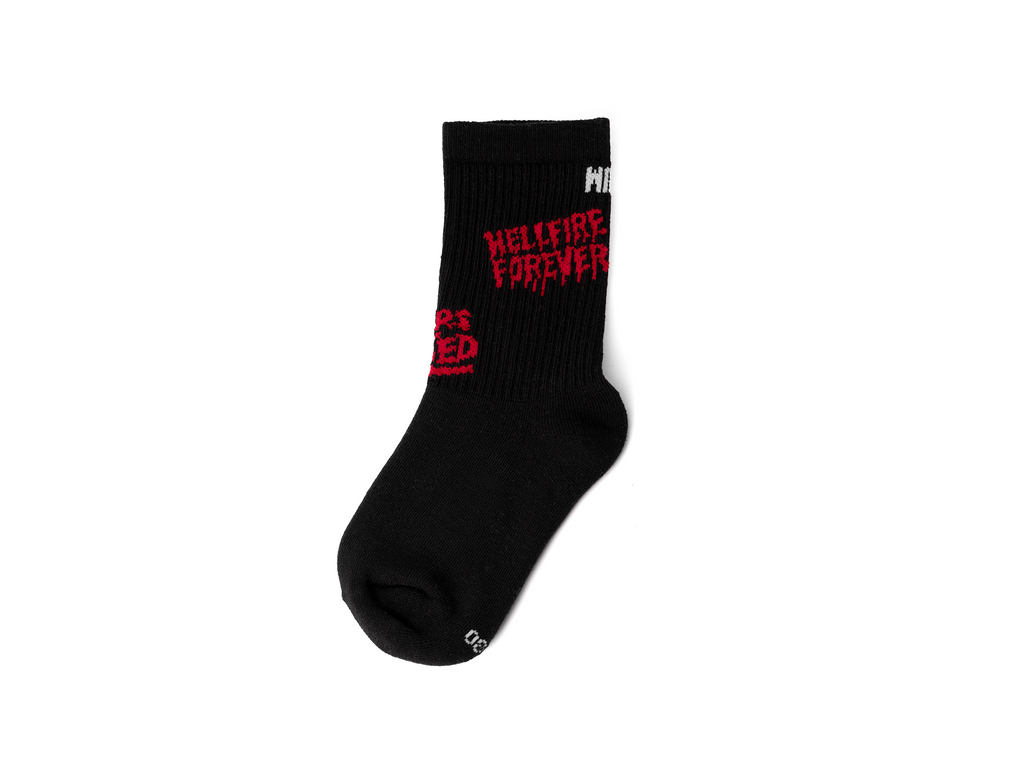 SX5416-008 | HELLFIRE SOCKS KINDER | SCHWARZ