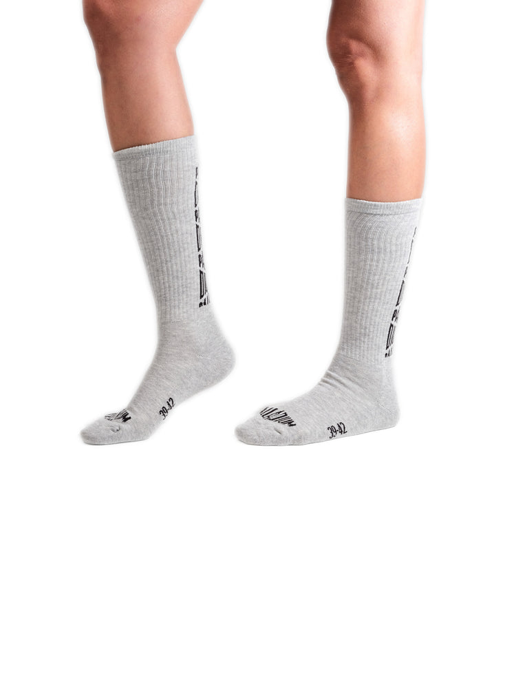 SX7385-034 | JACQUARD MID SOCKS 2 | HEATHER GREY