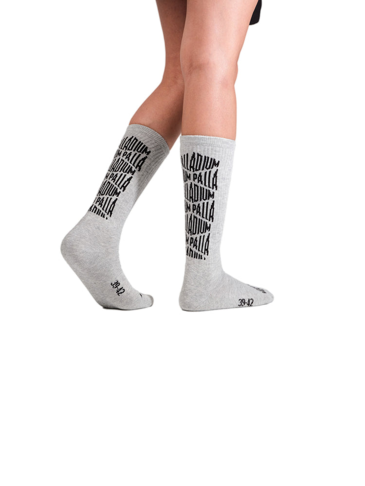 SX7385-034 | JACQUARD MID SOCKS 2 | HEATHER GREY